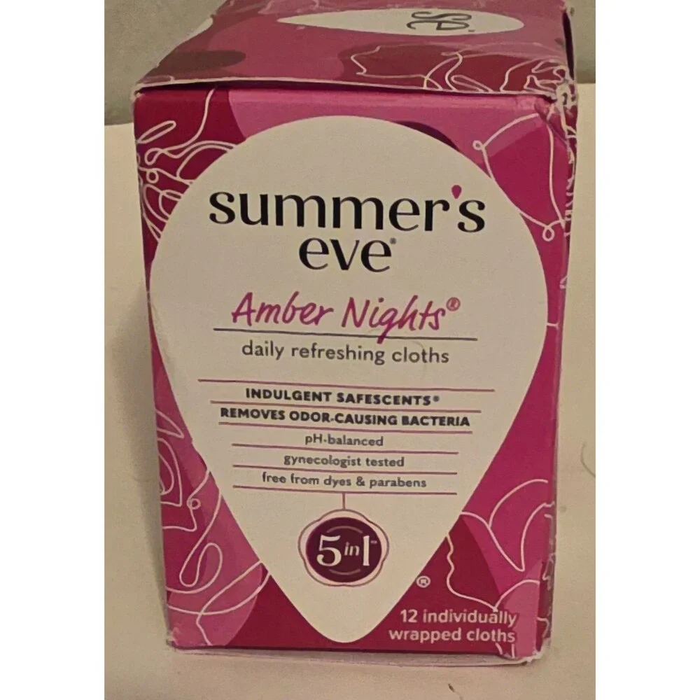 Summer's Eve Amber Nights Daily Refreshing Feminine Cleansing Cloths, 12 Count